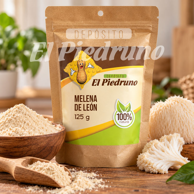 Melena-de-León-125-g-depositoelpiedruno Melena de león en polvo de 125 g en empaque kraft de Depósito El Piedruno